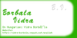 borbala vidra business card
